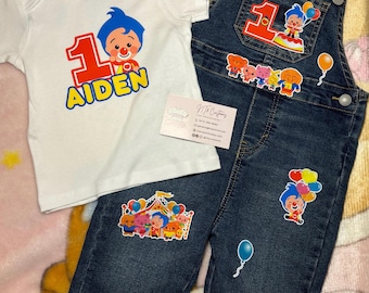 Clown  Carnival Customized Overalls, Onesie/T-Shirt : Baby, Toddler and Adult