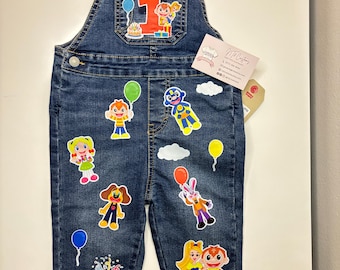 Personalized Custom Bely y Beto Birthday Outfit Overalls & T-Shirt Set Overol Camisa Conjunto Cumpleaños Personalizado Ropa Regalo Gift