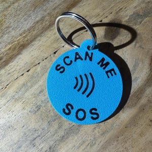 SOS NFC-Notfallanhänger – PLA - Sonderanfertigung