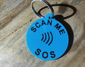Ciondolo di emergenza SOS NFC – PLA – personalizzato