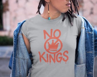 No Kings Anti Trump T-Shirt: Patriotic Political Protest Tee