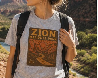 Zion National Park T-shirt: Resetröja, gåva för naturälskare