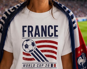 France World Cup Soccer Shirt | Vintage Design Comfort Colors T-shirt