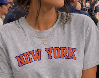 New York Shirt | Basketball tee | NYC Cotton T-Shirt | Knicks Colors