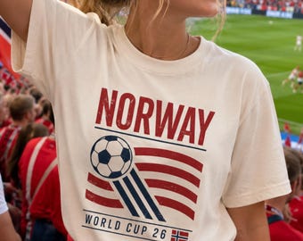 Norway Soccer World Cup 26 T-Shirt | Football Flag Design