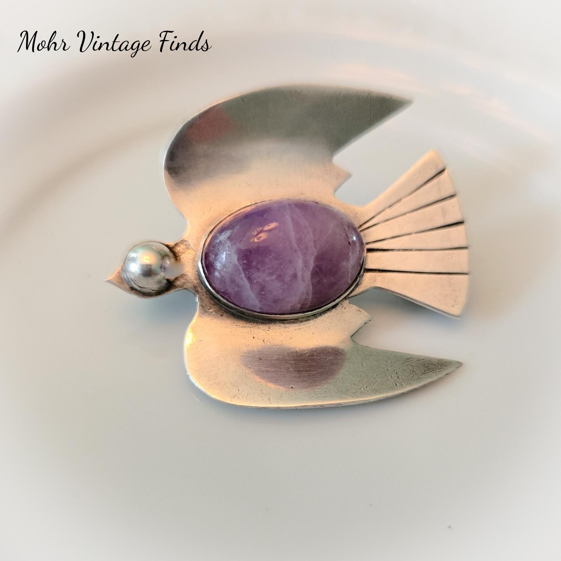 Mexico Silver Brooch - Etsy