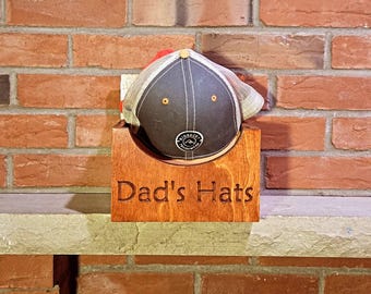 Porte-chapeau mural personnalisé en bois