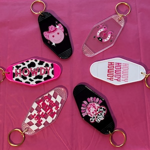 Retro Hotel Keychain