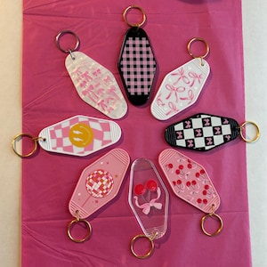 Retro Hotel Keychains
