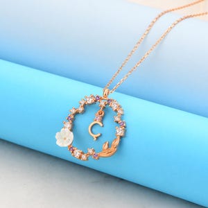 Carta Ç, Para tus seres queridos, Collar de circonitas, Regalo, Para tu cónyuge, Joyas de plata únicas, Diseño elegante, Días especiales, Regalo de cumpleaños