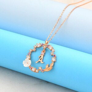 Collar personalizado, accesorio, letra A, collar de plata, para tu cónyuge, para tus seres queridos, joyería de plata, collar de circonitas, regalo