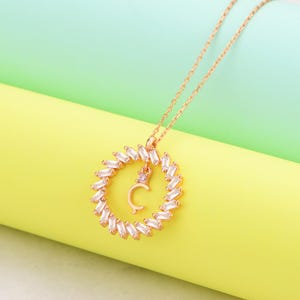 Regalo, Para tu cónyuge, Joyas de plata únicas, Regalo de cumpleaños, Letra Ç, Para tus seres queridos, Collar de circonitas, Diseño elegante, Días especiales