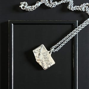 Double Sided Beatles Silver Necklace,Unisex Beatles Gift,Silver Abbey Road Pendant For Music Lovers,Retro Beatles Necklace