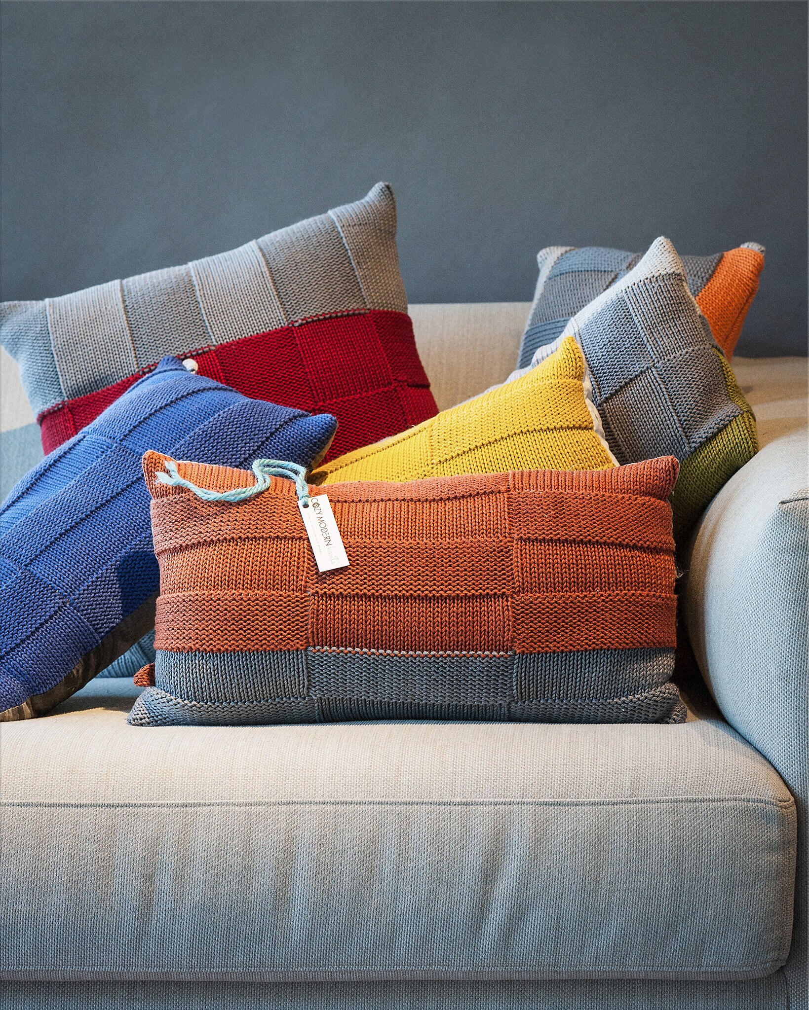 cozy throw pillow 100 cottonreversible modern color etsy