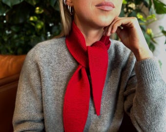 Sciarpa Sophie in lana merino lavorata a mano