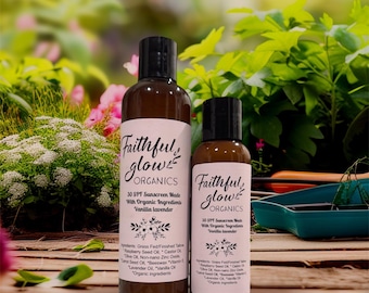 Zonnebrandcrème gemaakt met biologische ingrediënten