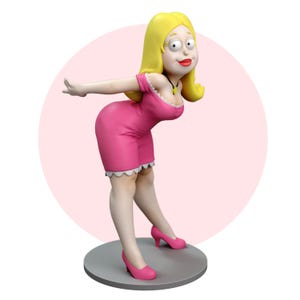 Figura di Fracine Smit, figure dipinte in 3D, action figure, scultura in miniatura fatta a mano, statuetta regalo