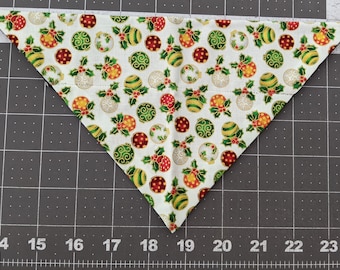 Christmas Ornament Dog Bandana, Winter, Holiday, December