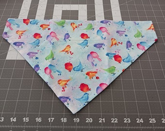 Bright Birds Dog Bandana, birds, sky, spring, over the collar