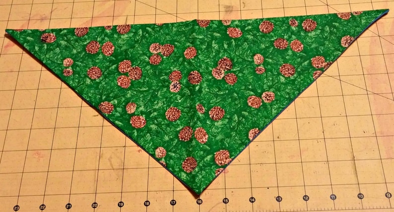 Christmas Dog Bandana, winter, evergreen, pine, pine cone, holiday, december, january image 2