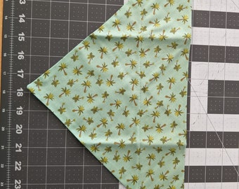 Palm Trees Summer Dog Bandana, Island, Vacation, Over the Collar