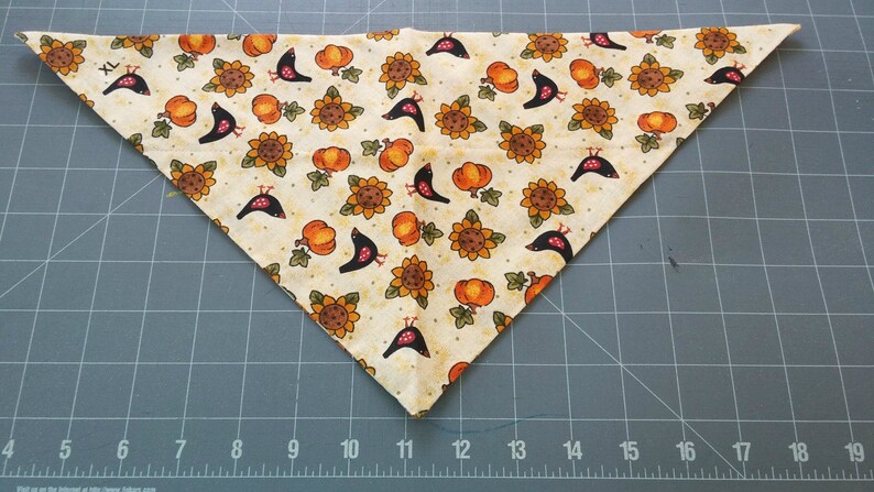 pumpkin Thanksgiving Autumn Harvest Dog Bandana Fall sunflower Halloween crow