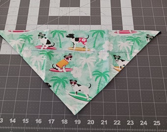 Surf Dogs Bandana, Summer, Surf, beach, waves, neckerchief, scarf