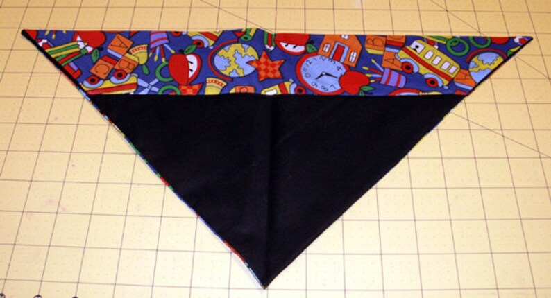 scissors back to school globe school supplies September Dog Bandana Fall