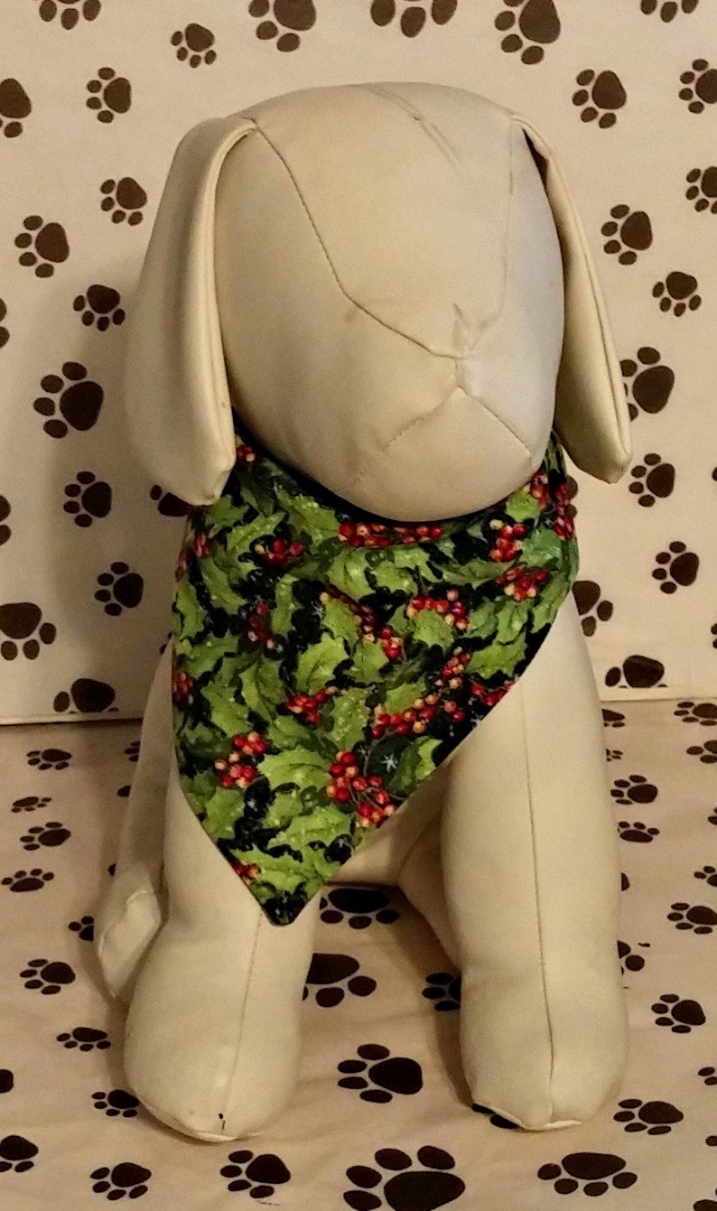Winter holly Holly Dog Bandana Christmas