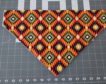 Dog Bandana, Southwest, Over the collar