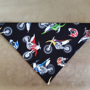 Motorrad Hund Bandana Dirt Bike, Motocross, Racing, Halstuch, Halstuch