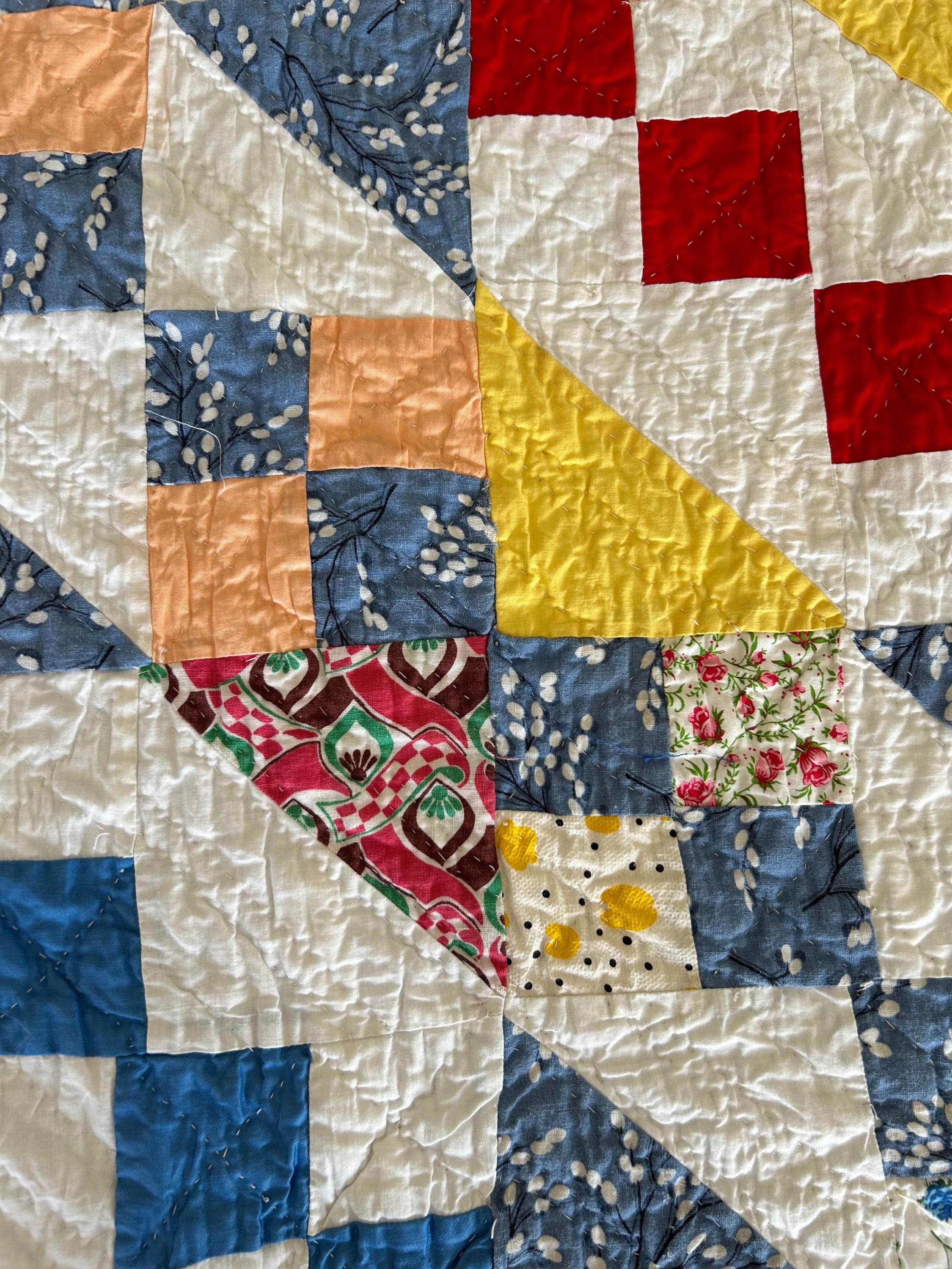 Vintage Jacob’s Ladder Variation Quilt - Etsy