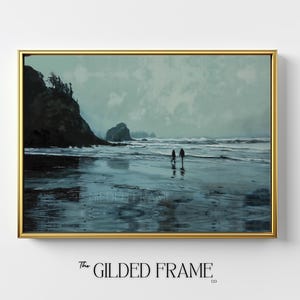 La Push Beach Twilight Print, Winter Landscape Wall Art (Digital Download)