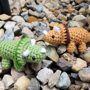 Crochet Triceratops (made to order)
