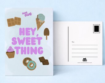 Hey Sweet Thing, Snacks Illustrated Card
