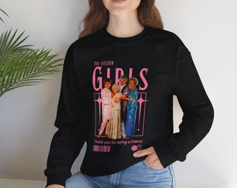Sudadera con cuello redondo The Golden Girls / Sudadera unisex con cuello redondo Heavy Blend™ de The Golden Girls Rose Dorothy Sophia Blanche Personajes icónicos de merchandising