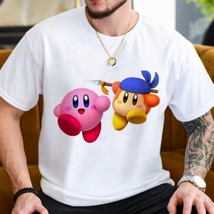 Kirby Shirt | Kirby Unisex Ultra Cotton Tee Graphic Tee Gaming Video Games Nostalgia Nostalgic Retro Gaming Gift For Her For Him Birthday