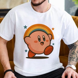 Kirby Shirt | Kirby Retro Unisex Ultra Cotton Tee Graphic Tee Gaming Video Games Nostalgia Nostalgic Retro Gaming Gift For Her For Him