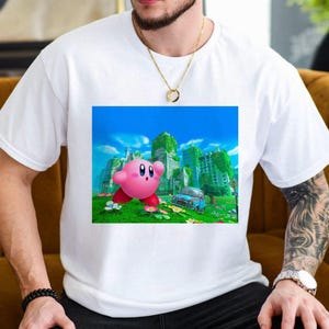 Kirby Shirt | Kirby Unisex Ultra Cotton Tee Graphic Tee Gaming Video Games Nostalgia Nostalgic Retro Gaming Gift For Her For Him Birthday