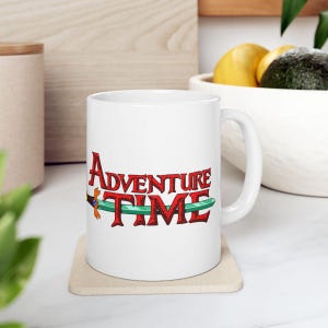 Adventure Time Mug |  Ceramic Mug Gift For Her For Him Cartoon Character Bff Besties High Five Stocking Stuffer