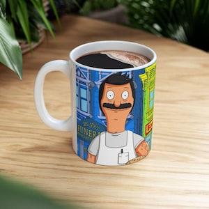 Taza de Bob&#39;s Burgers / Taza de cerámica de Bob&#39;s Burgers Tina Louise Linda Bob Gene Belcher Regalo para ella Para él Cumpleaños Día de San Valentín