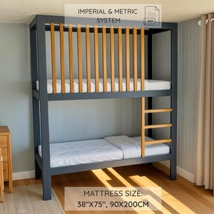 DIY Twin Size Bunk Bed Plan - Perfect for Kids and Adults, Easy Build Guide (Metric & Imperial)