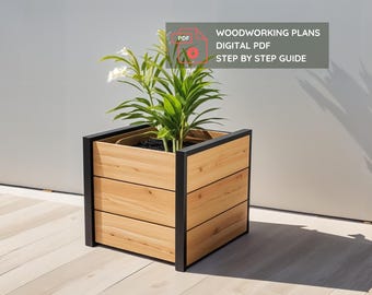 Planter Box DIY – Minimalist Garden and patio Woodworking plans