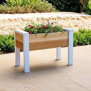 Raised Planter Box DIY Plan – 40x20x28&quot; Gardening Woodworking PDF