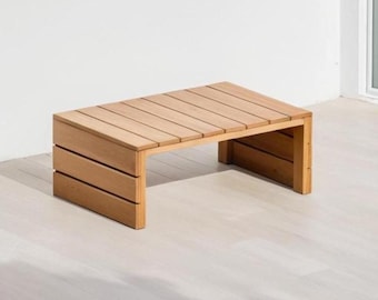Patio Coffee Table DIY Plan – Outdoor Wood Table PDF, Imperial, Metric