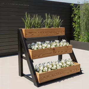 3 Tier Planter Box DIY Plans – Flower box Woodworking Digital download PDF