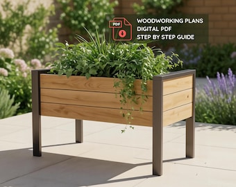 Large Raised Planter Box DIY Plan – 30x60x36&quot; Gardening Woodworking PDF