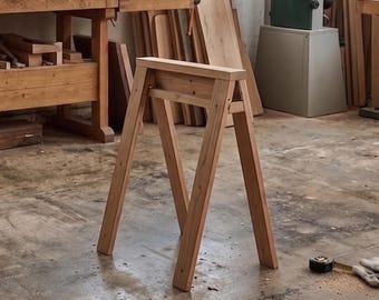 Sawhorse Plans – DIY Portable Work Stand | Stackable Garage Workshop Support, Beginner Woodworking PDF Download
