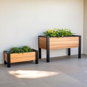 DIY Planter Box Pläne Set - Große und mittlere Größen Pflanzgefäße aus Holz | Holzarbeitsplan (Digitaler Download)