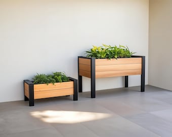 DIY Planter Box Plans Set – Large & Medium Sizes wooden planters | Woodworking plans (Digital Download)